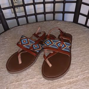 Mossimo Supply Company Aztec Sandals